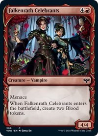 Falkenrath Celebrants (Showcase) - Innistrad: Crimson Vow - NM