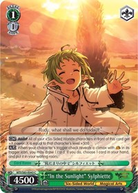 "In the Sunlight" Sylphiette - Mushoku Tensei: Jobless Reincarnation - NM