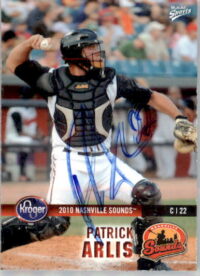 Patrick Arlis - 2010 MultiAd Nashville Sounds - #9 - AUTO Baseball