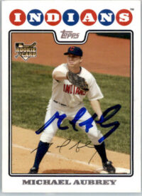 Michael Aubrey - 2008 Topps Updates & Highlights - #UH141 - RC,AUTO Baseball