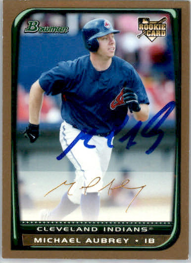 Michael Aubrey - 2008 Bowman Draft Picks & Prospects - #BDP2 - RC,AUTO Gold
