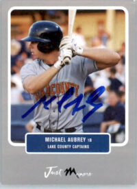 Michael Aubrey - 2004 Just Prospects - #3 - AUTO Silver Baseball