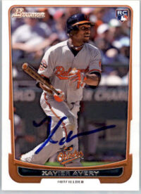 Xavier Avery - 2012 Bowman Draft Picks & Prospects - #34 - RC,AUTO Baseball