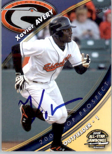 Xavier Avery - 2009 MultiAd South Atlantic League Top Prospects - #3 - AUTO