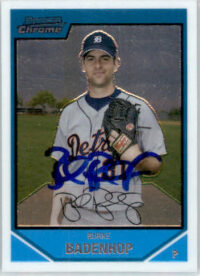 Burke Badenhop - 2007 Bowman Chrome - #BC118 - AUTO Prospects Baseball