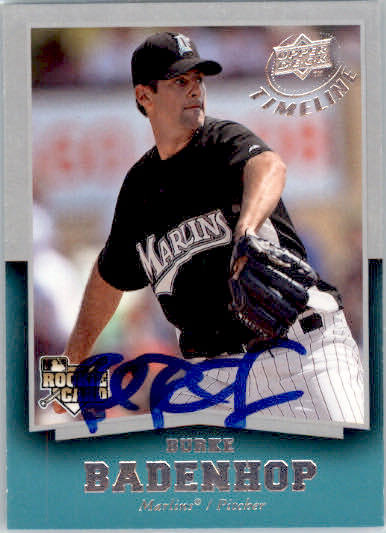 Burke Badenhop - 2008 Upper Deck Timeline - #88 - AUTO Baseball