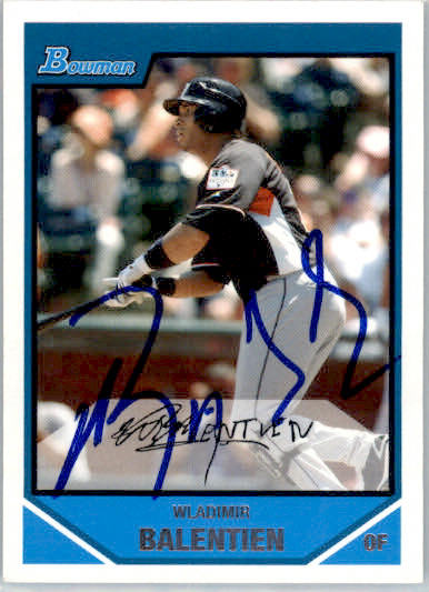 Wladimir Balentien - 2007 Bowman Draft Picks & Prospects - #BDPP100 - AUTO