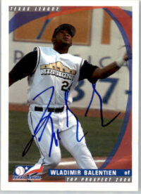 Wladimir Balentien - 2006 Grandstand Texas League Top Prospects - #NNO - AUTO
