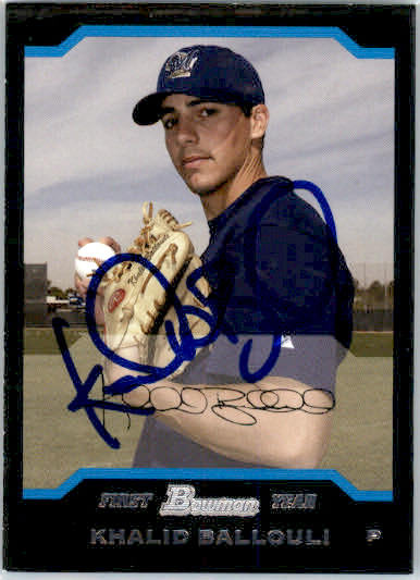 Khalid Ballouli - 2004 Bowman - #294 - RC,AUTO Baseball