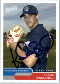 Khalid Ballouli - 2004 Bazooka - #292 - RC,AUTO Baseball