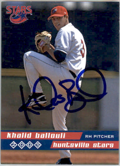 Khalid Ballouli - 2005 Grandstand Huntsville Stars - #NNO - AUTO Baseball