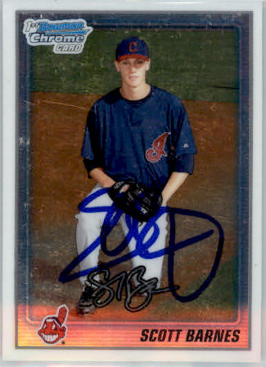 Scott Barnes - 2010 Bowman Chrome - #BCP129 - AUTO Prospects Baseball