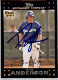 Drew Anderson - 2007 Topps - #283 - RC,AUTO Baseball