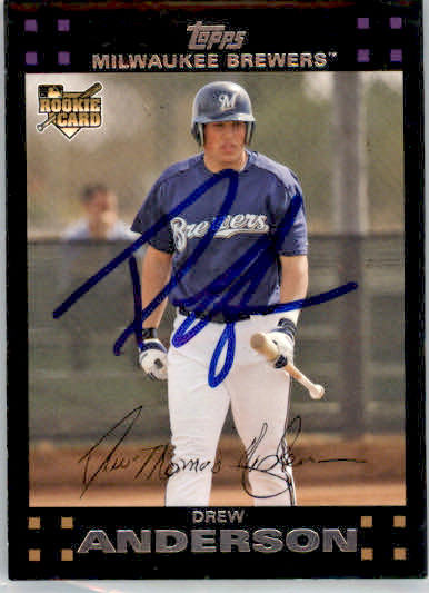 Drew Anderson - 2007 Topps - #283 - RC,AUTO Baseball