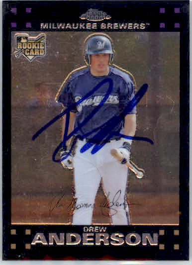 Drew Anderson - 2007 Topps Chrome - #302 - RC,AUTO Baseball