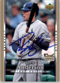 Drew Anderson - 2007 Upper Deck First Edition - #24 - RC,AUTO Baseball