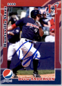 Drew Anderson - 2009 Grandstand Huntsville Stars - #NNO - AUTO Baseball