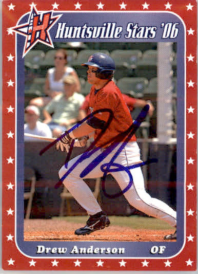Drew Anderson - 2006 Huntsville Stars - #NNO - AUTO Baseball