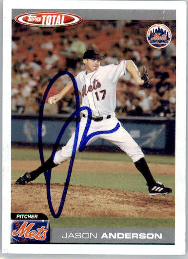Jason Anderson - 2004 Topps Total - #468 - AUTO Baseball