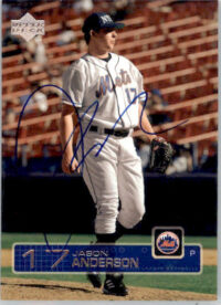Jason Anderson - 2004 Upper Deck - #585 - AUTO 2003 Upper Deck Update Baseball