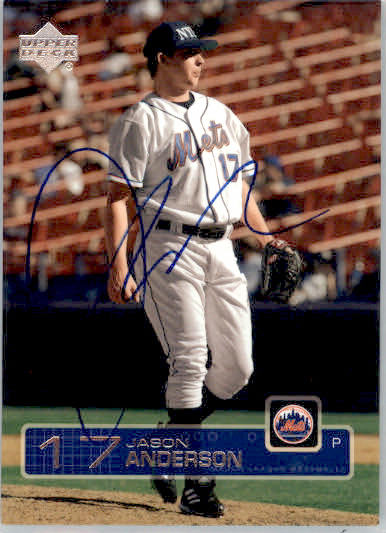 Jason Anderson - 2004 Upper Deck - #585 - AUTO 2003 Upper Deck Update Baseball