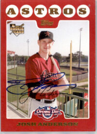 Josh Anderson - 2008 Topps Opening Day - #210 - RC,AUTO Baseball