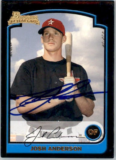 Josh Anderson - 2003 Bowman Draft Picks & Prospects - #BDP68 - RC,AUTO Baseball