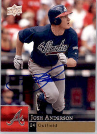 Josh Anderson - 2009 Upper Deck - #517 - AUTO Baseball