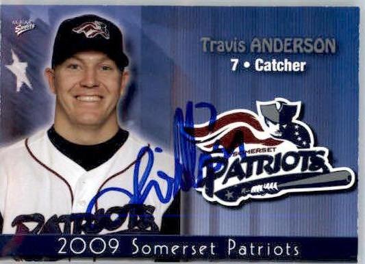 Travis Anderson - 2009 MultiAd Somerset Patriots - #5 - AUTO Baseball