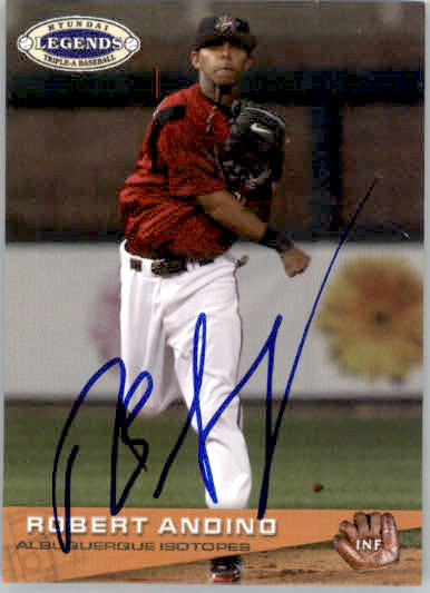 Robert Andino - 2006 Grandstand Hyundai Triple-A Legends - #NNO - AUTO Baseball