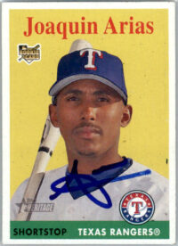 Joaquin Arias - 2007 Topps Heritage - #462 - AUTO Baseball