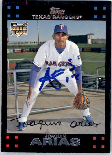Joaquin Arias - 2007 Topps - #286 - RC,AUTO Baseball
