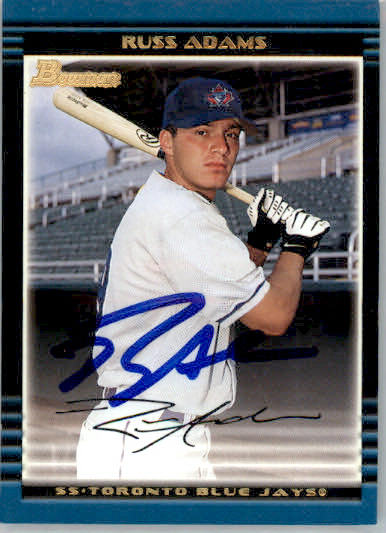 Russ Adams - 2002 Bowman Draft Picks & Prospects - #BDP14 - RC,AUTO Baseball