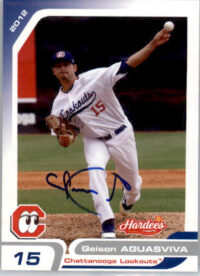 Geison Aguasviva - 2012 Grandstand Chattanooga Lookouts - #NNO - AUTO Baseball