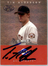 Tim Alderson - 2007 TriStar Prospects Plus - #15 - AUTO Baseball
