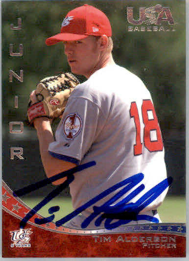 Tim Alderson - 2006-07 USA Baseball Box Set - #42 - AUTO Baseball