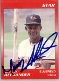 Manny Alexander - 1989 Star - #114 - AUTO Baseball