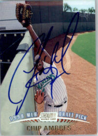 Chip Ambres - 1999 Stadium Club - #150 - RC,AUTO Baseball