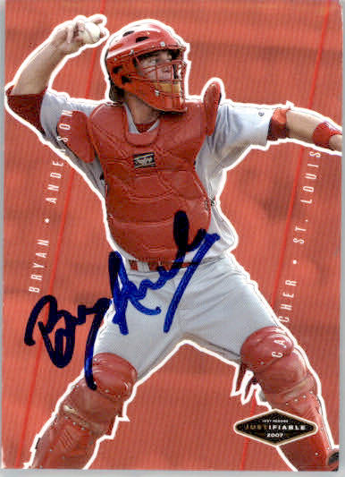 Bryan Anderson - 2007 Justifiable - #JF-04 - AUTO Baseball
