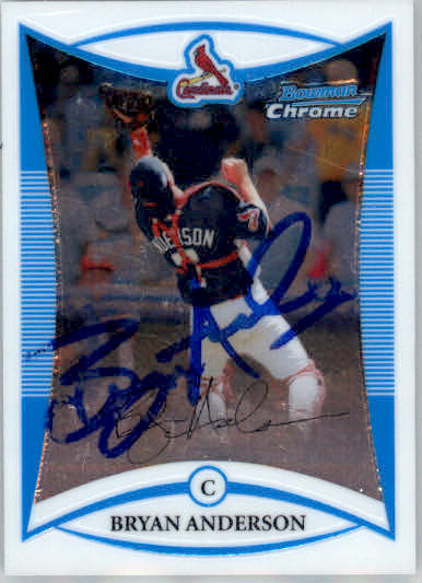Bryan Anderson - 2008 Bowman Chrome Draft Picks & Prospects - #BDPP96 - AUTO