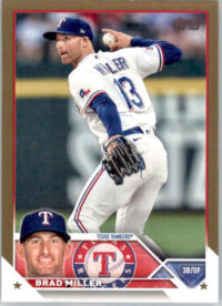 Brad Miller - 2023 Topps - #319 - SN Gold Baseball