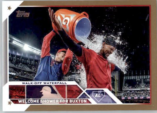 Walk-off Waterfall - 2023 Topps - #326 - SN Gold Baseball