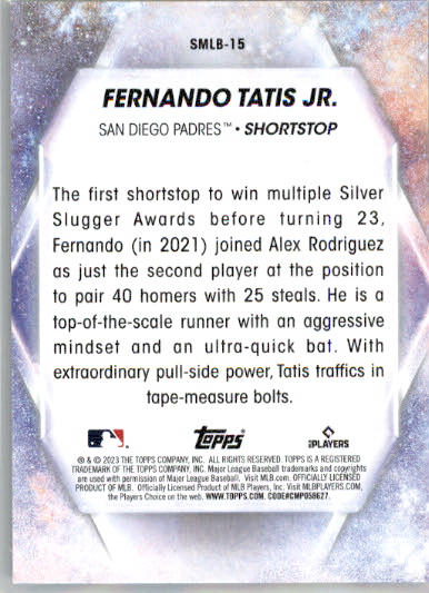 Fernando Tatis Jr. - 2023 Topps - #SMLB-15 - Stars of MLB Baseball - Image 2
