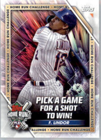 Francisco Lindor - 2023 Topps - #HRC-13 - Home Run Challenge Baseball