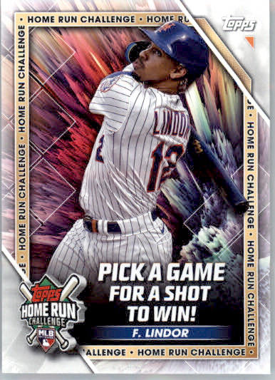 Francisco Lindor - 2023 Topps - #HRC-13 - Home Run Challenge Baseball