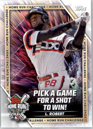 Luis Robert - 2023 Topps - #HRC-25 - Home Run Challenge Baseball