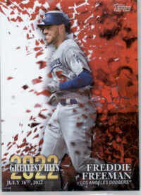 Freddie Freeman - 2023 Topps - #22GH-8 - 2022 Greatest Hits Baseball