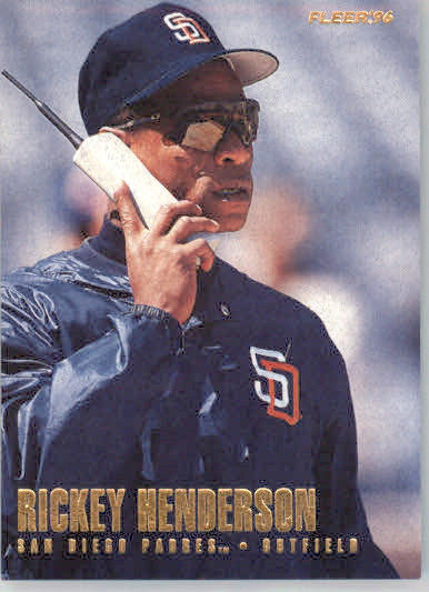 Rickey Henderson - 1996 Fleer Update - #U197 - HOF Baseball