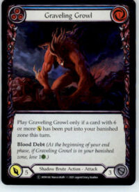 Graveling Growl (Blue) - Monarch - MON146 - Rainbow Foil Unl NM