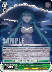 Can You Find Me? Natsumi - Date A Live Vol 2 - NM